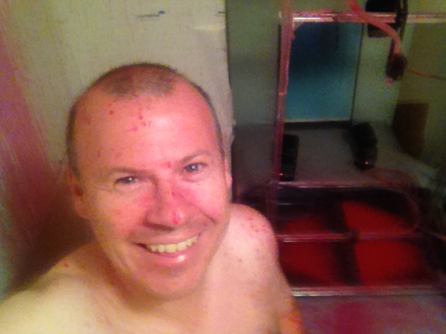 Niall with ceremonial paint